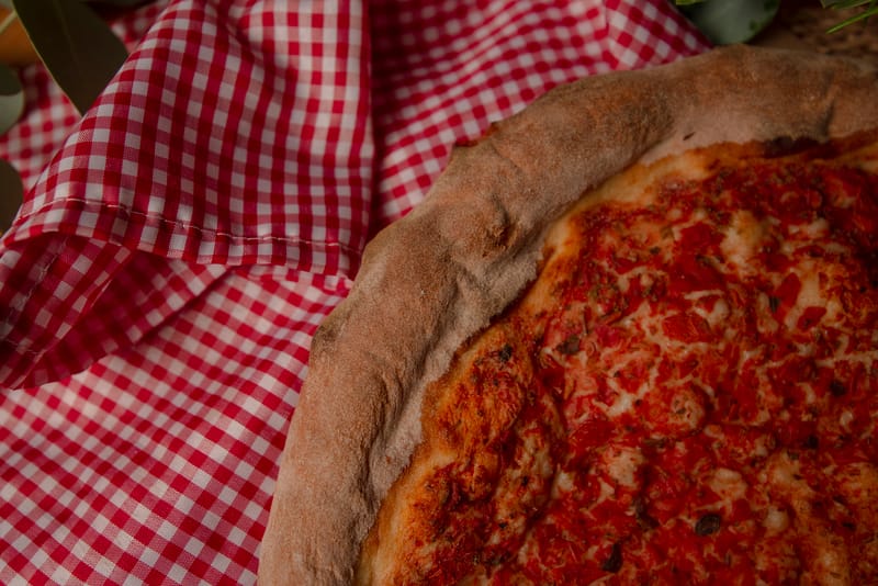 Double Down Meat Feast punch pizza loaded with premium meats