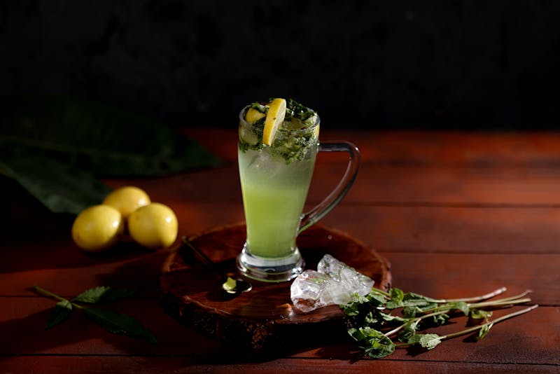 House Lemonade freshly squeezed with mint and ice